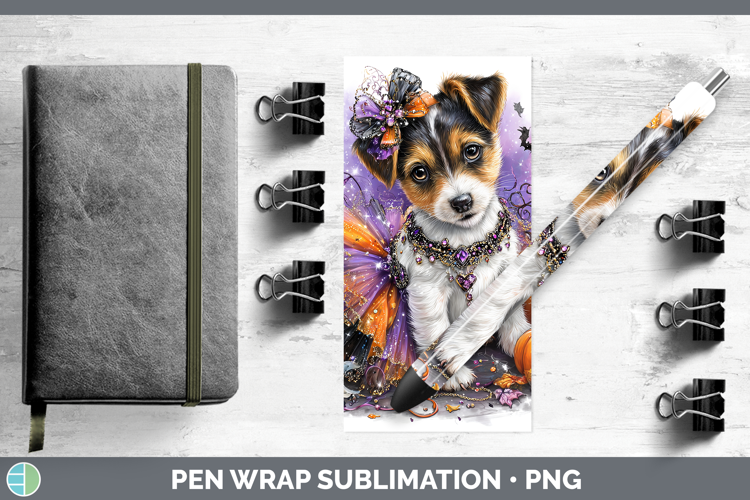 Dogs 03 Halloween Jack Russell Terrier Pen Wrap Sublimation
