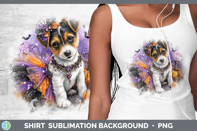 Dogs 03 Halloween Jack Russell Terrier Shirt Sublimation Bac