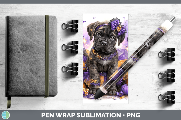 Dogs 03 Halloween Mastiff Pen Wrap Sublimation Pen Designs