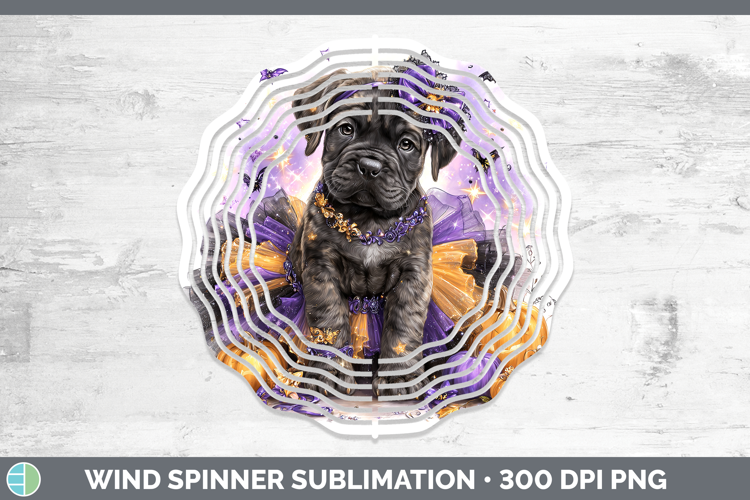 Dogs 03 Halloween Mastiff Wind Spinner Sublimation Spinner D