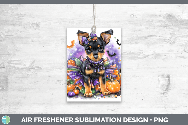 Dogs 03 Halloween Miniature Pinscher Air Freshener Sublimati