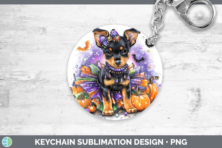 GorgeousDogs 03 Halloween Keychain design.