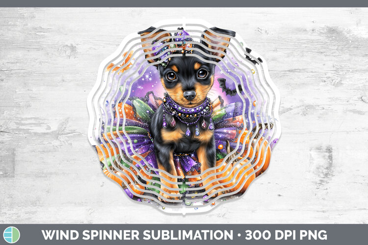 GorgeousDogs 03 Halloween Wind Spinner design.