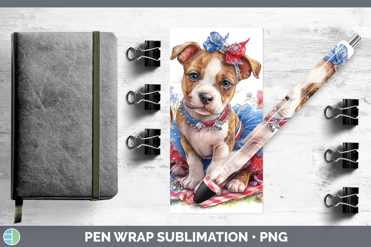 GorgeousDogs 03 Patriotic Pen Wrap design.