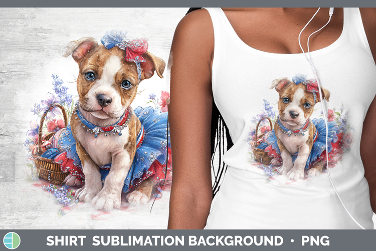 Dogs 03 Patriotic American Staffordshire Shirt Sublimation B