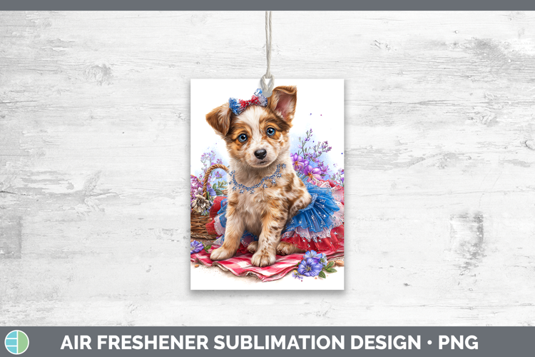 Dogs 03 Patriotic Australian Cattle Dog Air Freshener Sublim