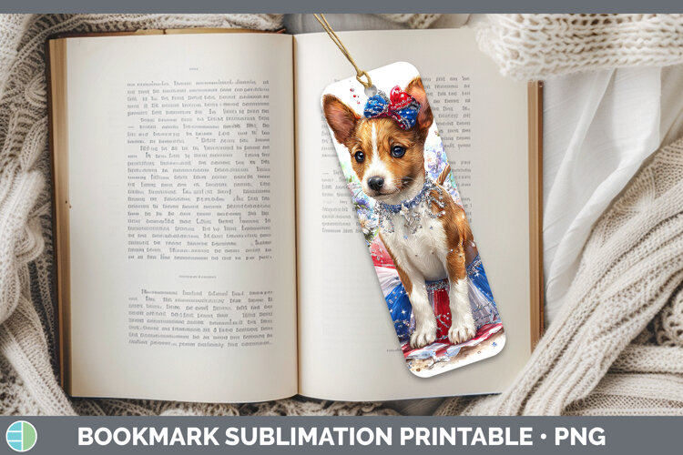 GorgeousDogs 03 Patriotic Bookmark design.