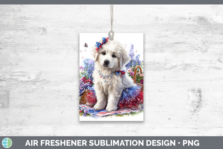 GorgeousDogs 03 Patriotic Air Freshener design.