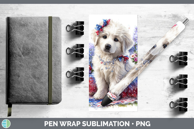 GorgeousDogs 03 Patriotic Pen Wrap design.