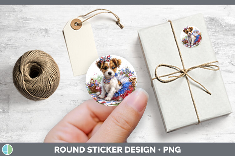 GorgeousDogs 03 Patriotic Stickers design.