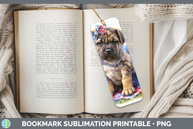 GorgeousDogs 03 Patriotic Bookmark design.
