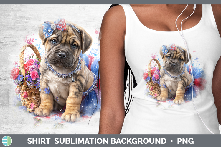 Dogs 03 Patriotic Mastiff Shirt Sublimation Background Desig