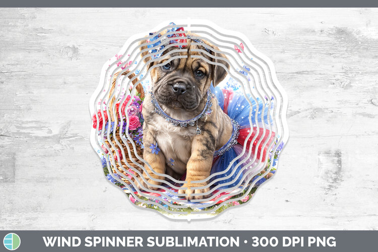 GorgeousDogs 03 Patriotic Wind Spinner design.