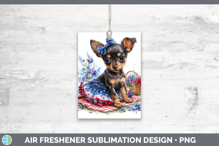 Dogs 03 Patriotic Miniature Pinscher Air Freshener Sublimati