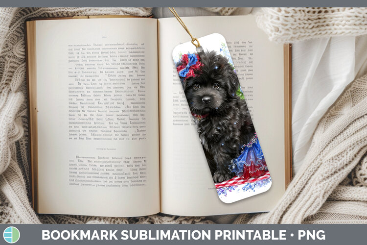 GorgeousDogs 03 Patriotic Bookmark design.
