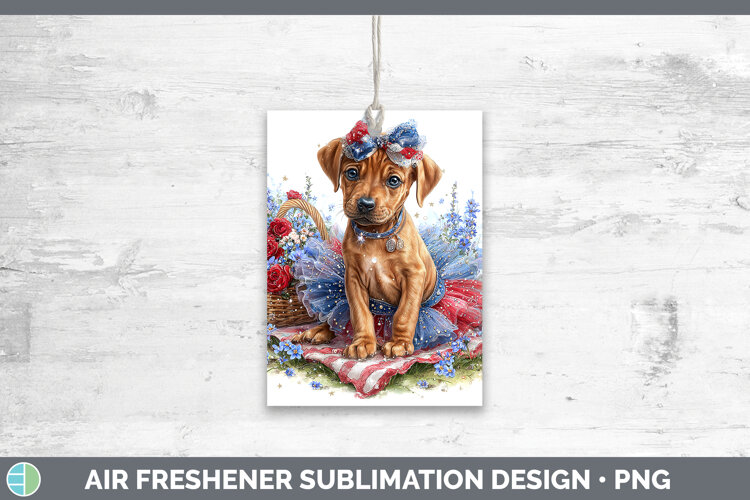 GorgeousDogs 03 Patriotic Air Freshener design.