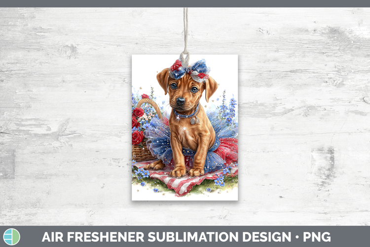 Dogs 03 Patriotic Rhodesian Ridgeback Air Freshener Sublimat
