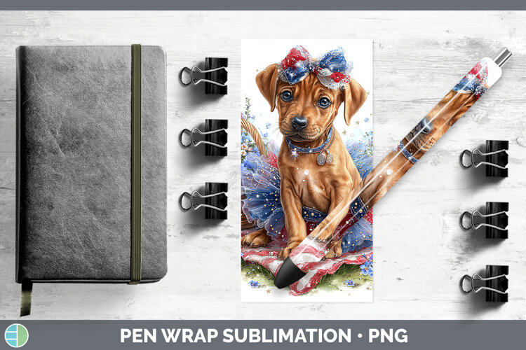 GorgeousDogs 03 Patriotic Pen Wrap design.