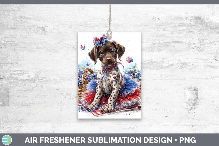 GorgeousDogs 03 Patriotic Air Freshener design.