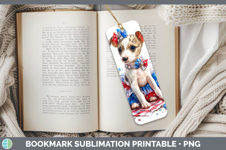 GorgeousDogs 03 Patriotic Bookmark design.