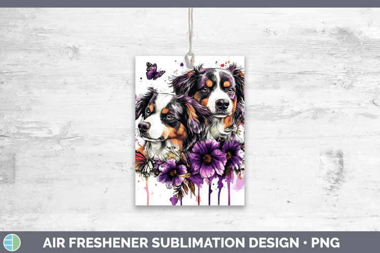 Dogs 03 Purple Drips Australian Cattle Dog Air Freshener Sub