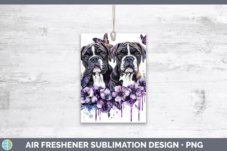 Dogs 03 Purple Drips Mastiff Air Freshener Sublimation Car F
