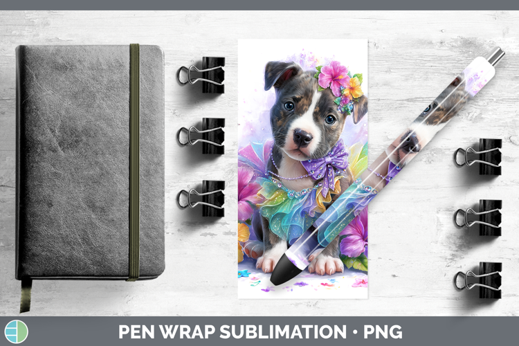 Dogs 03 Rainbow Summer American Staffordshire Pen Wrap Subli