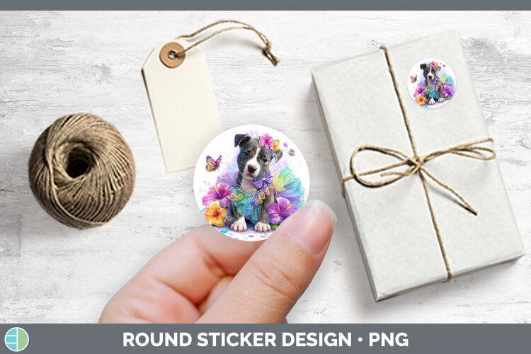 GorgeousDogs 03 Rainbow Summer Stickers design.