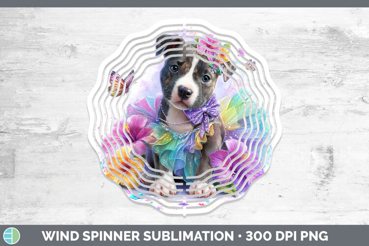 GorgeousDogs 03 Rainbow Summer Wind Spinner design.