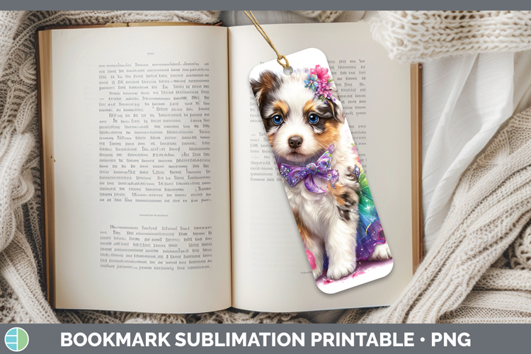 Dogs 03 Rainbow Summer Australian Cattle Dog Bookmark Sublim