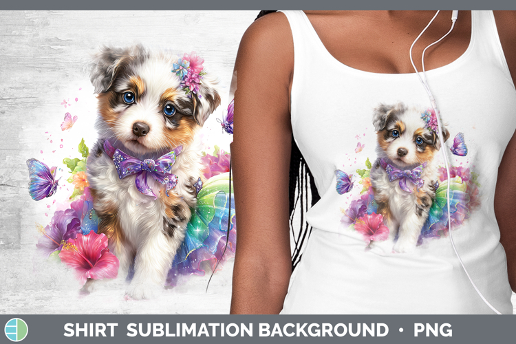 Dogs 03 Rainbow Summer Australian Cattle Dog Shirt Sublimati