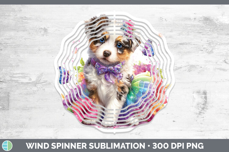 GorgeousDogs 03 Rainbow Summer Wind Spinner design.