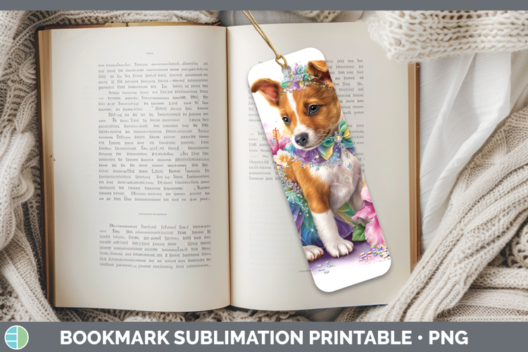Dogs 03 Rainbow Summer Basenji Bookmark Sublimation Printabl