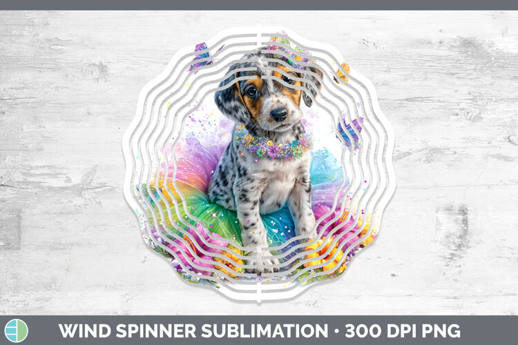 GorgeousDogs 03 Rainbow Summer Wind Spinner design.