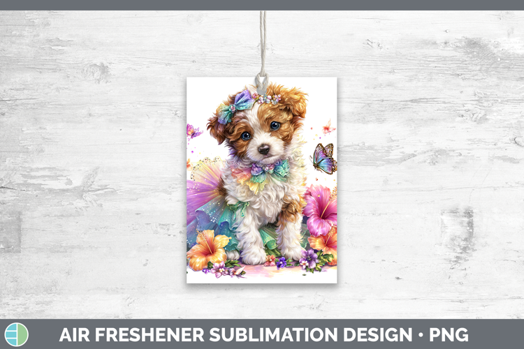 Dogs 03 Rainbow Summer Brittany Dog Air Freshener Sublimatio