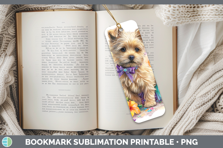 Dogs 03 Rainbow Summer Cairn Terrier Bookmark Sublimation Pr