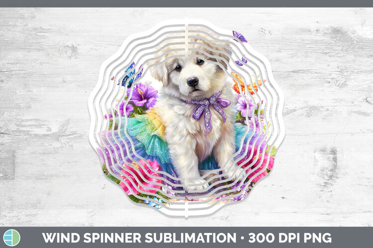 GorgeousDogs 03 Rainbow Summer Wind Spinner design.