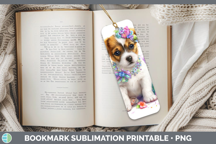 Dogs 03 Rainbow Summer Jack Russell Terrier Bookmark Sublima