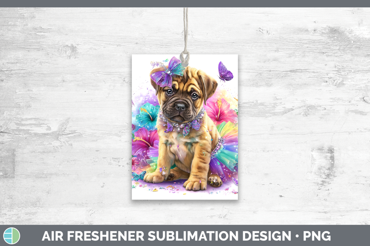 Dogs 03 Rainbow Summer Mastiff Air Freshener Sublimation Car