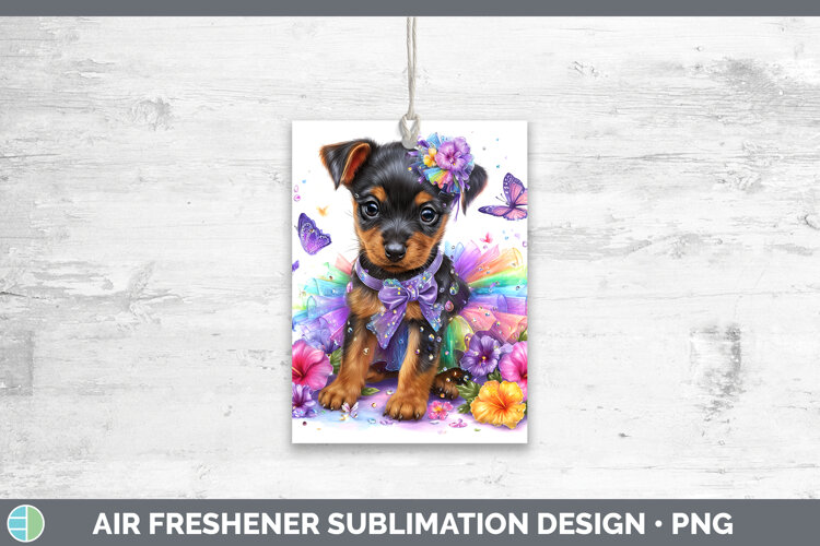 GorgeousDogs 03 Rainbow Summer Air Freshener design.