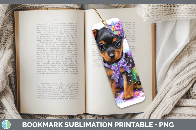 GorgeousDogs 03 Rainbow Summer Bookmark design.