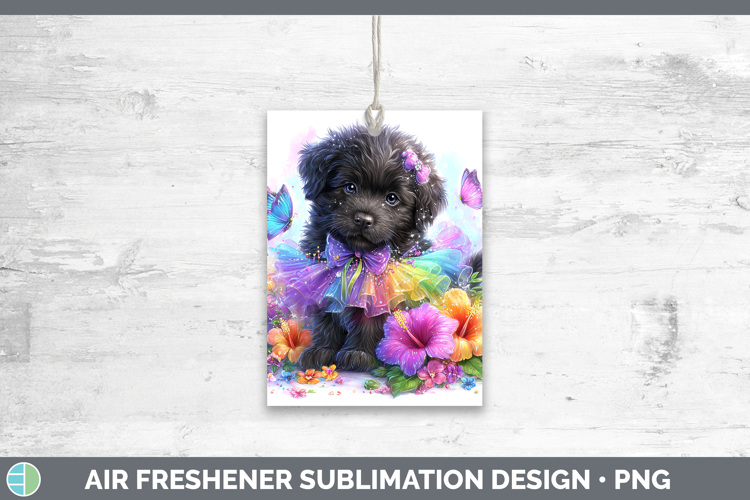 Dogs 03 Rainbow Summer Newfoundland Air Freshener Sublimatio