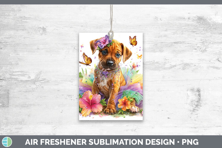 GorgeousDogs 03 Rainbow Summer Air Freshener design.