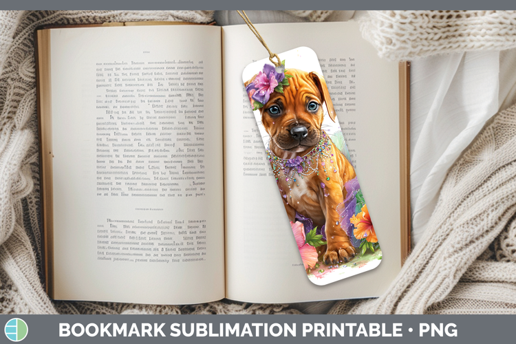 Dogs 03 Rainbow Summer Rhodesian Ridgeback Bookmark Sublimat