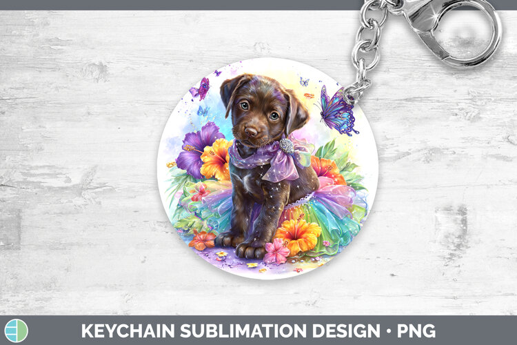 GorgeousDogs 03 Rainbow Summer Keychain design.
