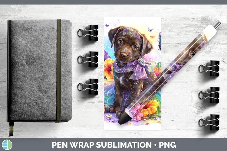 Dogs 03 Rainbow Summer Shorthaired Pointer Pen Wrap Sublimat
