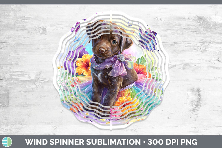 GorgeousDogs 03 Rainbow Summer Wind Spinner design.