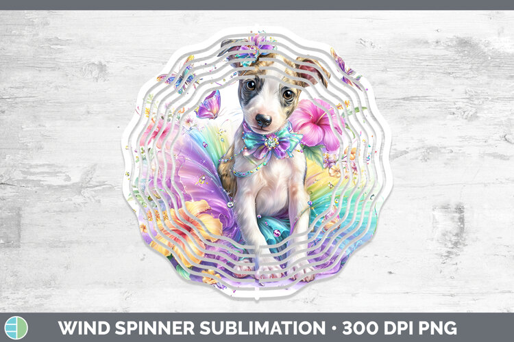 GorgeousDogs 03 Rainbow Summer Wind Spinner design.
