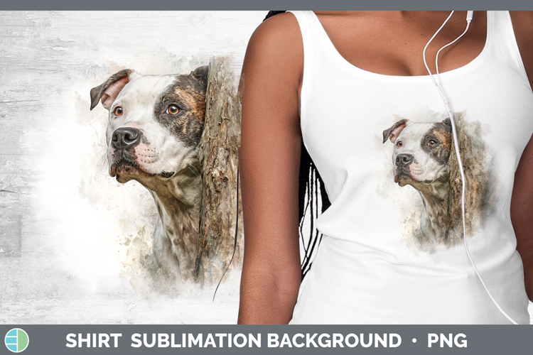 American Staffordshire Dogs 03 Tree Peek Shirt Sublimation D
