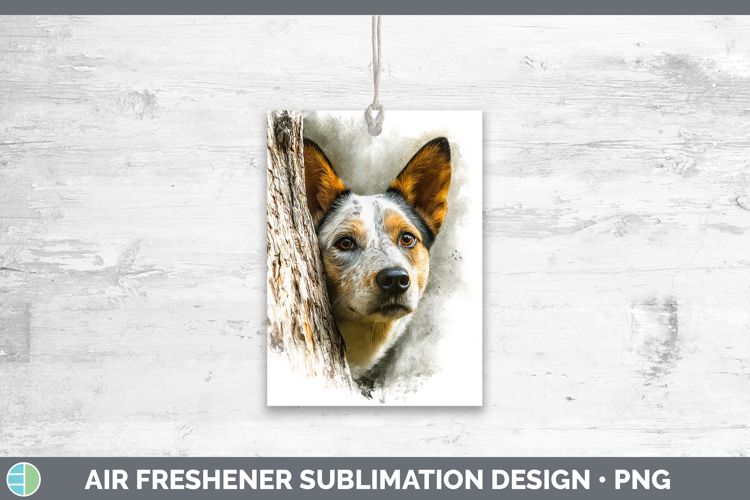 Australian Cattle Dog Dogs 03 Tree Peek Air Freshener Sublim